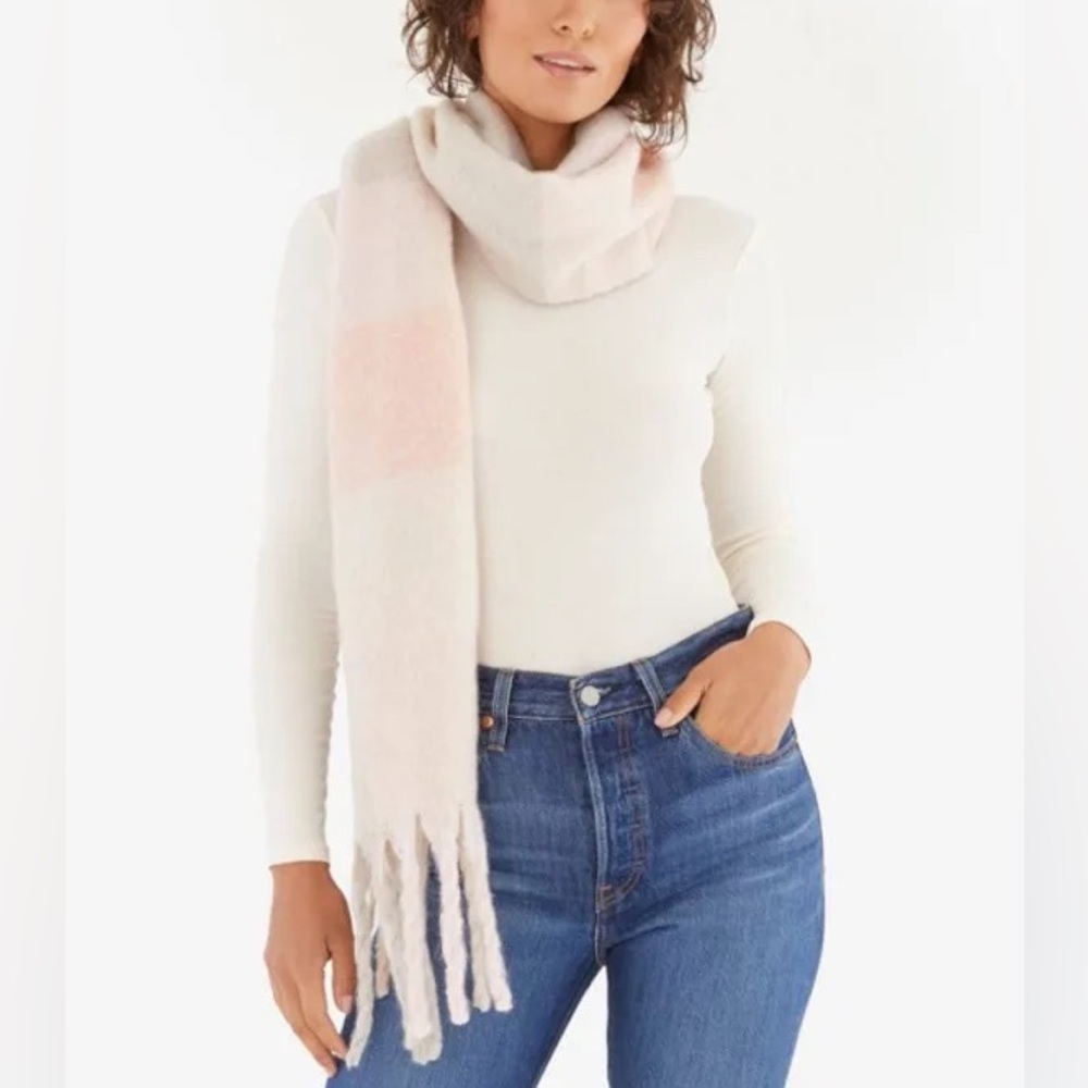 Anthropologie Kenzie soft plaid multicolor scarf NWT
